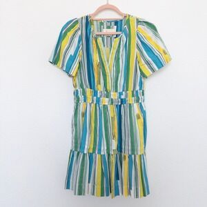 Striped Multicolor Mini Dress